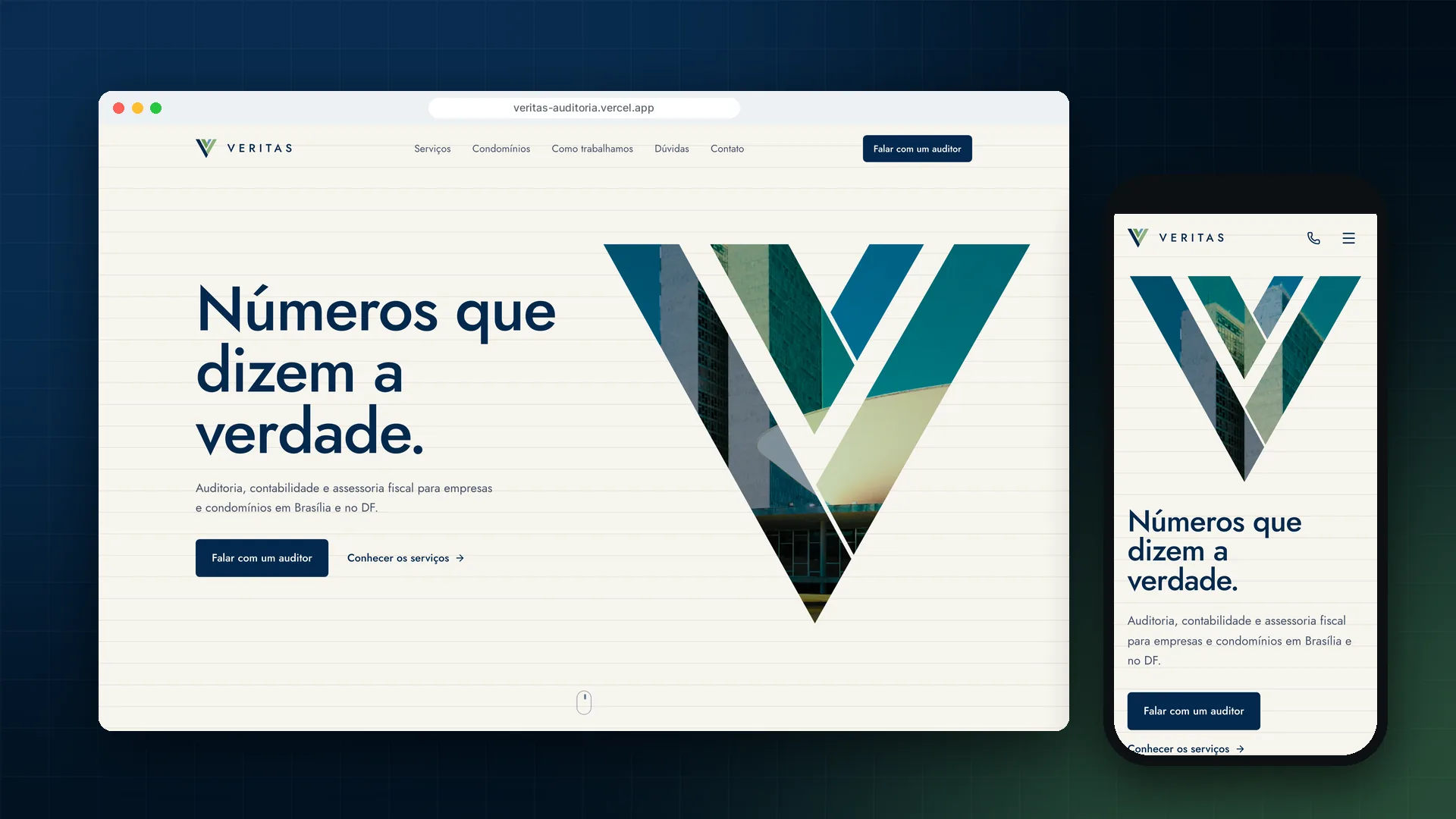 Veritas no desktop e no celular